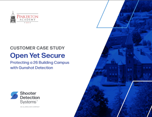 Customer Case Study - Open Yet Secure - Protecting 1 26 building campus with gunshot detection