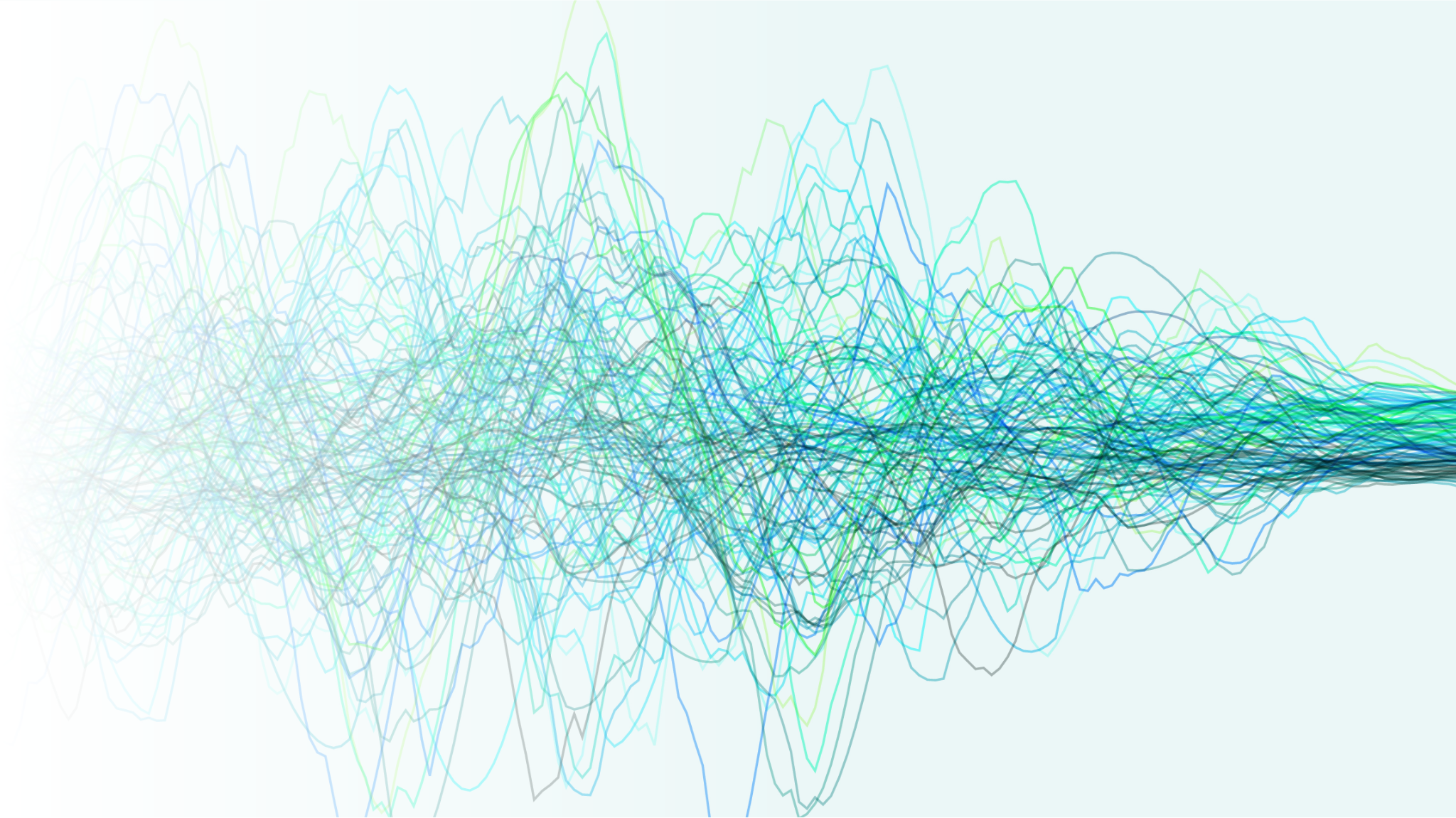 green waveform visual