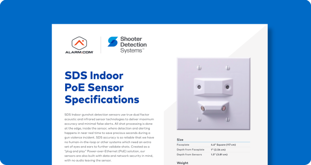 ADC SDS Co-Branded Sensor Specification Sheet
