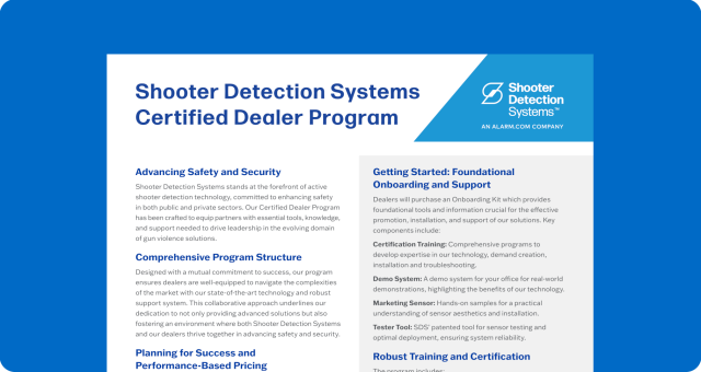 SDS Certified Dealer Sheet