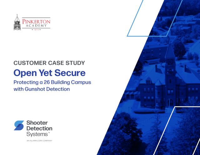 Pinkerton Academy Case Case Study Gunshot Detection